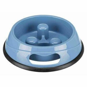 TRIXIE SLOW FEEDING PLASTIC BOWL 0, 9L Bol din plastic anti-înghițire, mix, mărime imagine