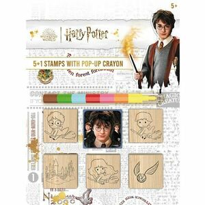 HARRY POTTER HARRY POTTER Ștampilă 5+1 cu creion de ceară, mix, mărime imagine