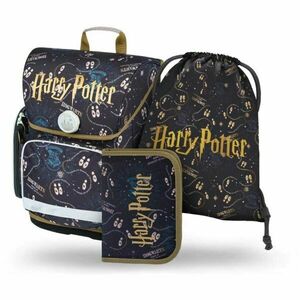 BAAGL 3 SET ERGO HARRY POTTER POBERTŮV PLÁNEK Set școlar, albastru închis, mărime imagine