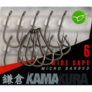 Carlige Kamakura Wide Gape Barbed 10buc/plic Korda (Marime Carlige: Nr. 8) imagine