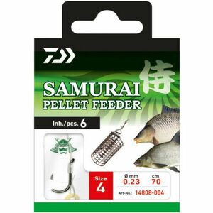 Carlige legate Daiwa Samurai Pellet Feeder, 6buc (Marime Carlige: Nr. 6) imagine