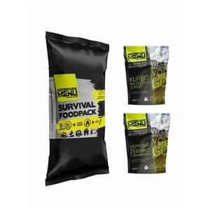 Adventure Menu Survival Food pack menu III, Pui sălbatic cu orez și Coaste de porc cu cartofi, 810g imagine