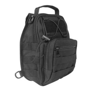 DRAGOWA Geantă tactică Crossbody, negru imagine