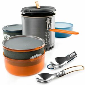 GSI Outdoors Set de vase de gătit pentru 2 persoane Halulite Dualist HS 1, 8 l imagine