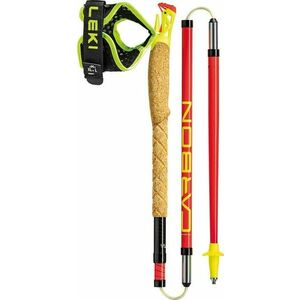 LEKI Trail Running poles Ultratrail FX.One, roșu aprins-negru-galben neon imagine