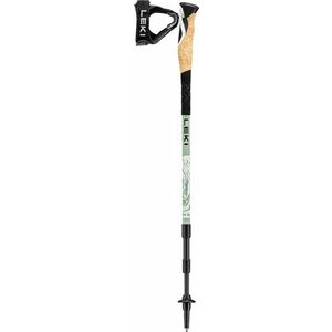 LEKI Bețe de trekking Cross Hike Carbon, verde invidie-alb-negru, 100 - 135 cm imagine