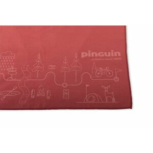 Pinguin Micro prosop Harta cu prosoape 75 x 150 cm, roșu imagine