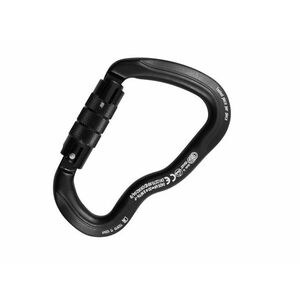 CARABINA ALUMINUM - FERRATA TWIST LOCK - BLACK imagine