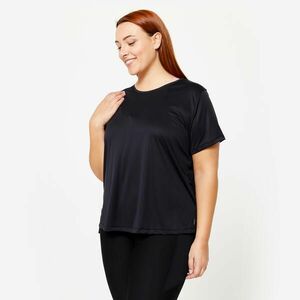 Tricou Fitness Cardio Plus Size 120 L Negru Damă imagine