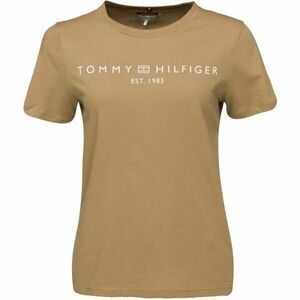 Tommy Hilfiger LOGO CREW NECK Tricou pentru femei, bej, mărime imagine