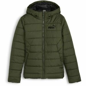 Puma ESSENTIALS HOODIED PADDED JACKET Geacă de băieți, verde închis, mărime imagine