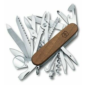 Cuțit multifuncțional Victorinox SwissChamp Wood 91 mm, lemn de nuc, 29 funcții imagine