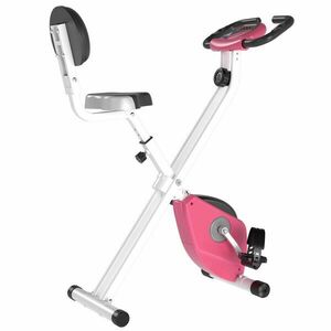 HOMCOM Bicicletă Fitness Pliabilă cu 5 Poziții, Rezistență Magnetică 8 Nivele, Antrenament Acasă, 43x97x109cm, Gri și Negru | Aosom Romania imagine