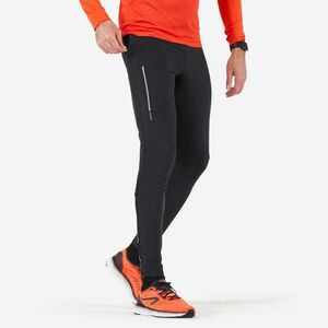 Pantalon de trening ajustat alergare KIPRUN Run 500 Fit Negru Bărbați imagine