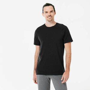 Tricou din bumbac și lyocell Negru Bărbați imagine