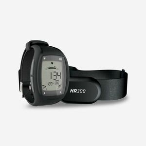 Ceas Monitorizare Ritm Cardiac Alergare Jogging HR300 Negru-Argintiu imagine