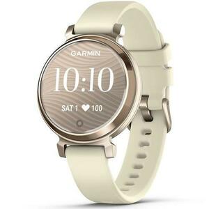 Ceas activity tracker Garmin Lily 2, 35mm, curea silicon, Waterproof 5 ATM (Crem/Auriu) imagine