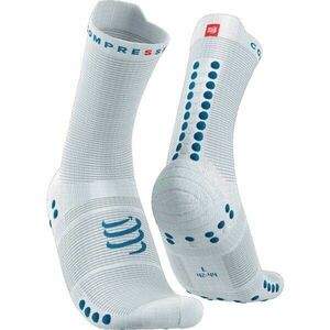 Compressport PRO RACING SOCK v4.0 RUN HIGH Șosete de alergare, alb, mărime imagine