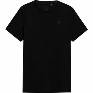 4F TSHIRT SMALL LOGO Tricou pentru bărbați, negru, mărime imagine