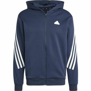 adidas FUTURE ICONS 3-STRIPES FULL ZIP HOODIE Hanorac bărbați, albastru închis, mărime imagine