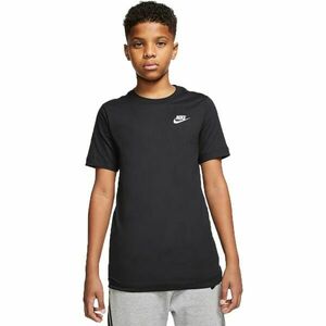 Nike NSW TEE EMB FUTURA B Tricou de băieți, negru, mărime imagine