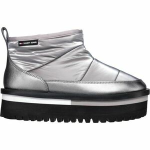 Tommy Hilfiger PADDED CLEAT FLATFORM ANKLE BOOTS Încălțăminte femei, argintiu, mărime imagine