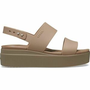 Crocs BROOKLYN LOW WEDGE W Sandale de damă, bej, mărime 41/42 imagine