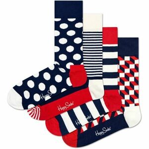 HAPPY SOCKS CLASSIC NAVY GIFT SET 4P Șosete clasice, negru, mărime imagine