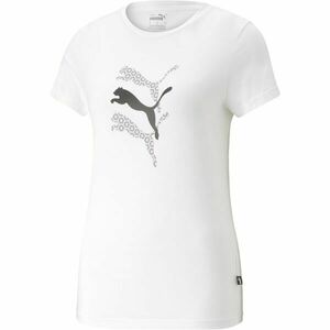 Puma GRAPHICS LAZER CUT TEE Tricou damă, alb, mărime imagine