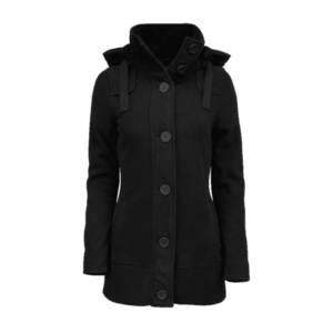 Brandit Haina de damă Square Fleece Coat, negru, pentru femei imagine