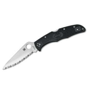 Spyderco Endura 4 Lightweight cuțit de buzunar cu zimți 9, 5 cm, negru, FRN imagine