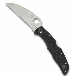 Spyderco Endura 4 Wharncliffe Plain Flat Ground cuțit de buzunar 9, 6 cm, negru, FRN imagine