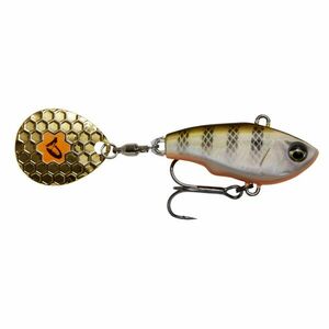 Vobler Savage Gear Fat Tail NL, Culoare Lemon Back Flash, 6.5cm, 16g imagine