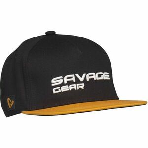 Sapca Savage Gear Flat Peak 3D, negru-portocaliu imagine