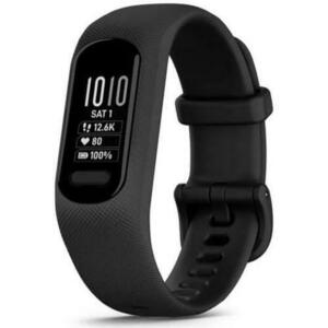 Bratara fitness Garmin vivosmart 5, curea silicon, marimea L, ecran OLED, Bluetooth (Negru) imagine