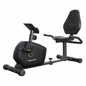 Bicicleta fitness cu spatar-orizontala de recuperare TECHFIT R400N, Volanta 7 kg, Greutate suportata 120 Kg, Magnetica, 8 trepte de intensitate imagine