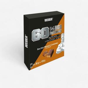 Baton Proteic 60% WEIDER Caramel și unt de arahide x3 imagine