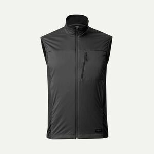 Vestă MT500 Protecție vânt Softshell Trekking la munte Negru Bărbați imagine