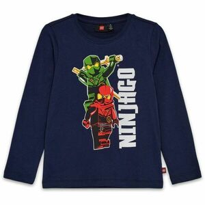 LEGO® kidswear LWTANO 607 Tricou cu mânecă lungă pentru băieți, albastru închis, mărime imagine