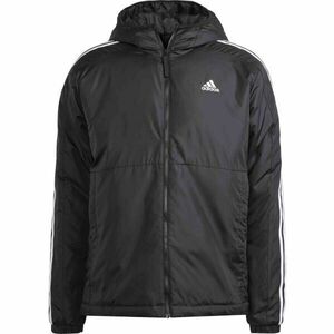 adidas ESSENTIALS 3-STRIPES INSULATED HOODED Geacă pentru bărbați, negru, mărime imagine