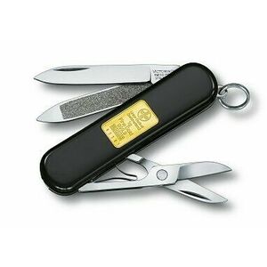 Cuțit multifuncțional Victorinox Classic Gold Ingot 58 mm, negru, cărămiziu auriu, 7 funcții imagine