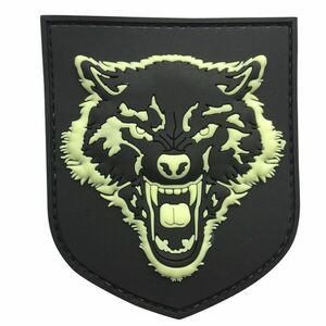 WARAGOD 3D Wolf PVC Patch patch luminos Patch luminos imagine