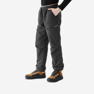 Pantalon Iarnă Călduros Hidrofob Drumeție SH100 X-WARM Gri Băieți 7-15 ani imagine