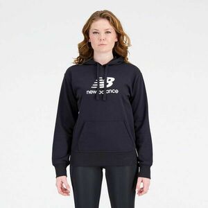 New Balance ESSENTIALS STACKED LOGO FRENCH TERRY HOODIE W Hanorac pentru femei, negru, mărime imagine