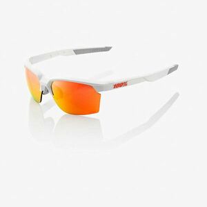 Ochelari de soare 100% Sportcoupe- Soft Tact White - HiPER Red Multilayer Mirror Lens imagine