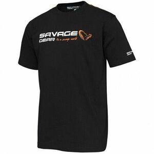 Tricou Savage Gear Signature Logo Black Ink (Marime: S) imagine