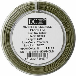 Leader Madcat Textil, 1.00mm, 110kg, 25m, Green imagine