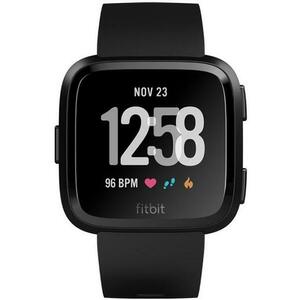 Ceas activity tracker Fitbit Versa, Bluetooth, NFC, Rezistenta la apa (Negru) imagine