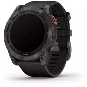 Ceas activity outdoor tracker Garmin Fenix 7X Solar, display 1.4inch, 16GB, Rezistenta la apa 10ATM, GPS, carcasa 51 mm, Android iOS (Negru) imagine