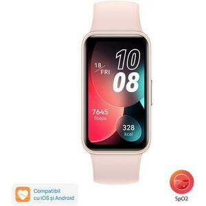 Bratara fitness Huawei Band 8, Bluetooth (Roz) imagine